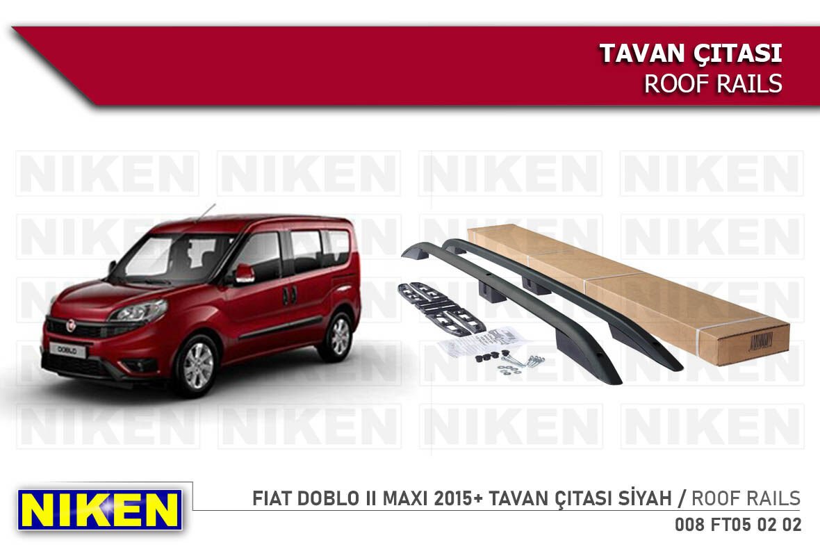 FIAT DOBLO II MAXI 2015- TAVAN ÇITASI UZUN SİYAH