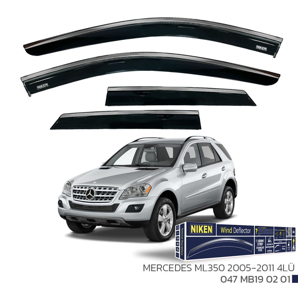 MERCEDES ML350 2005-2011 KROMLU CAM RÜZGARLIĞI 4LÜ