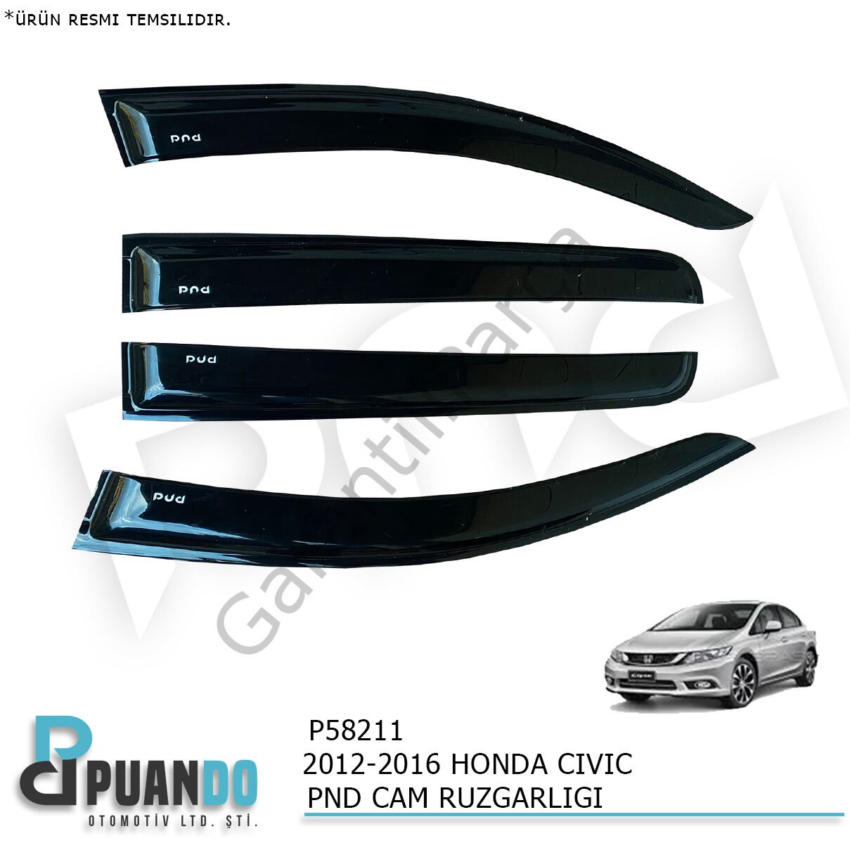 2012-2016 HONDA CIVIC PND CAM RUZGARLIGI