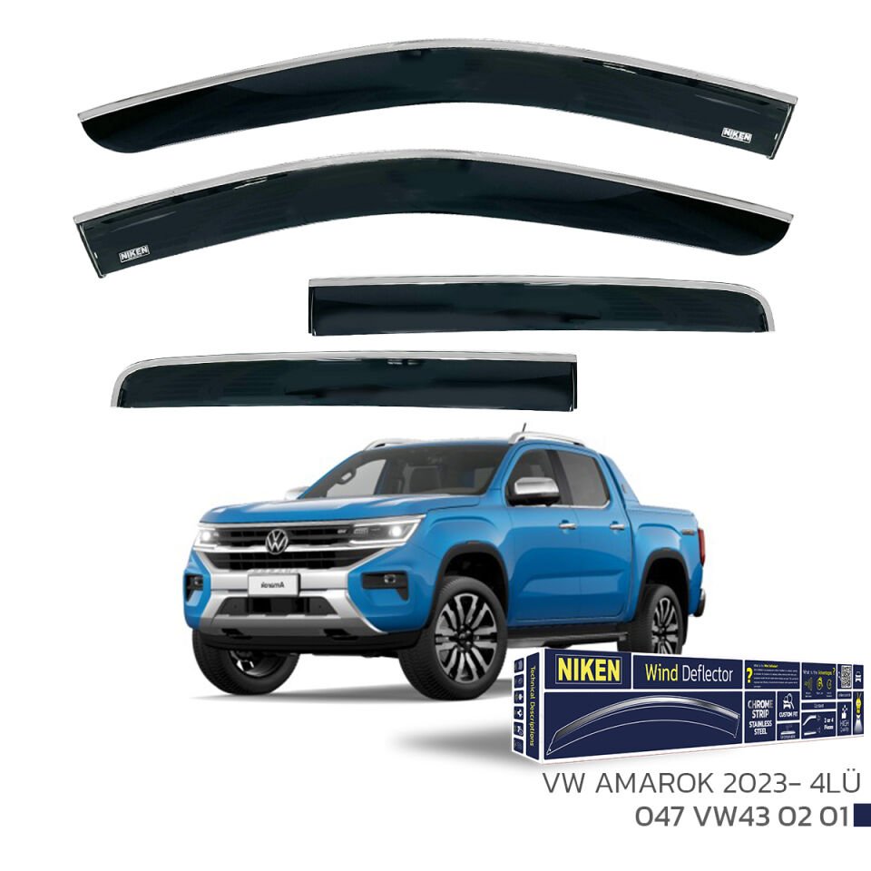 VW AMAROK 2023- KROMLU CAM RÜZGARLIĞI 4LÜ