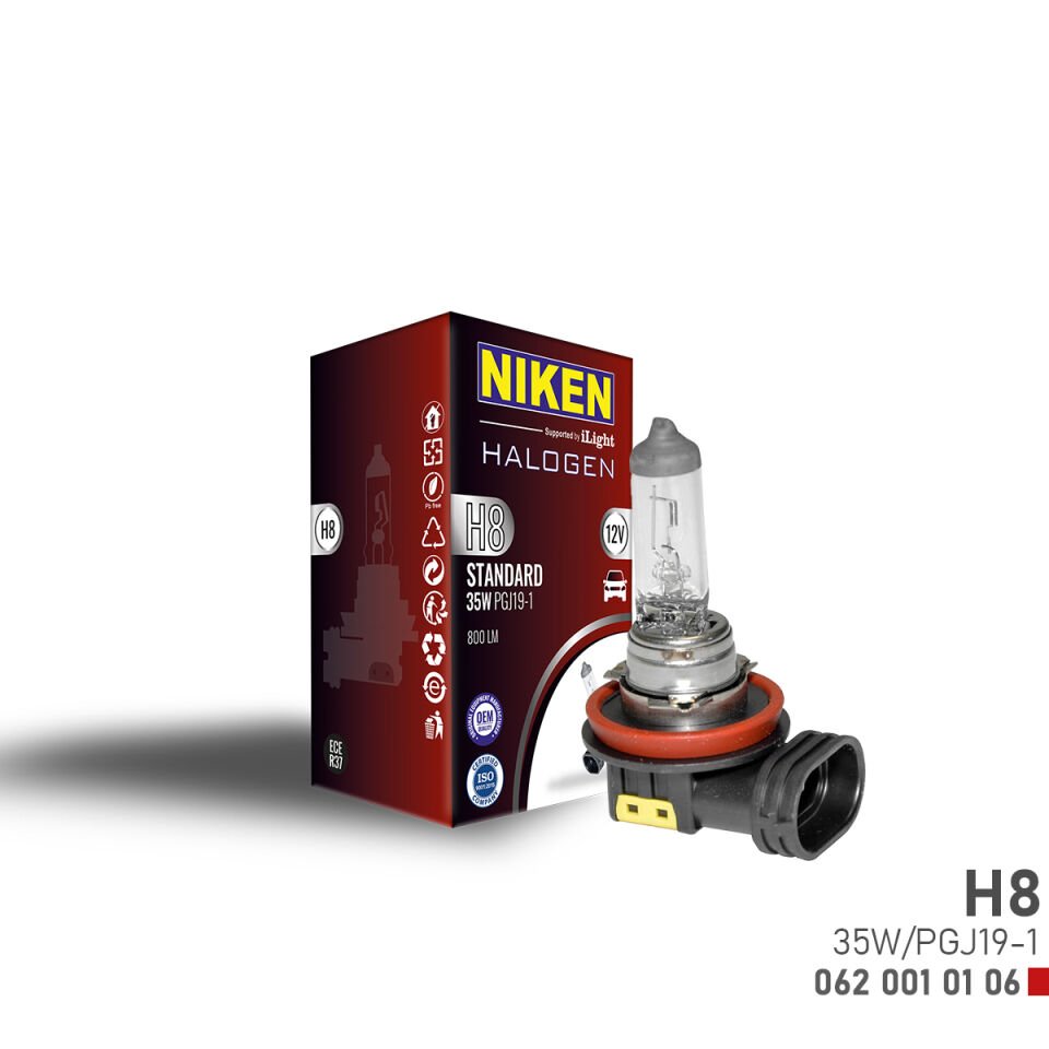 NIKEN H8 35W HALOJEN AMPUL PGJ19-1 (12V)