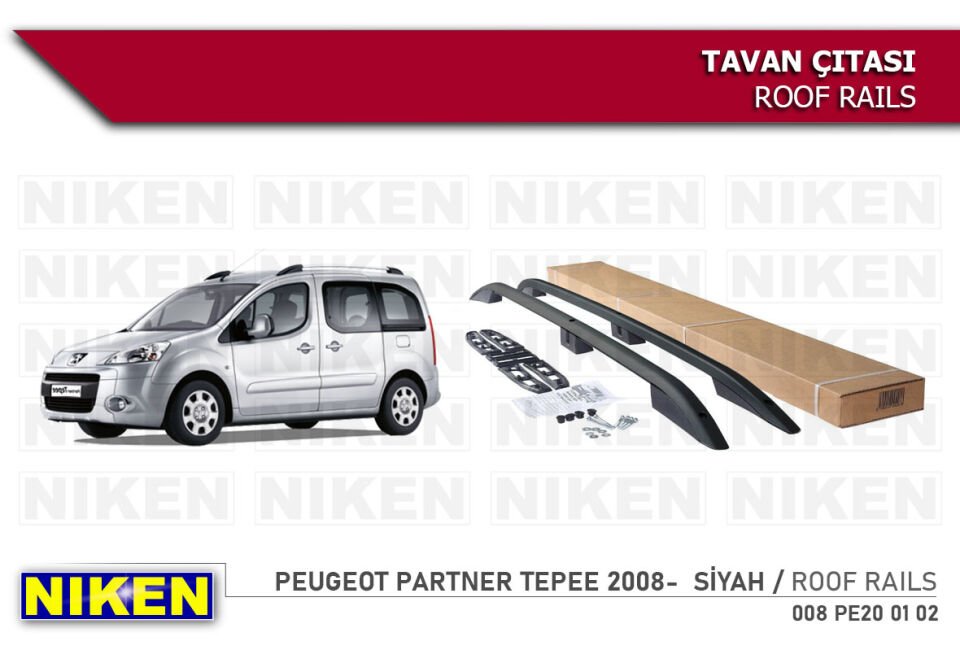PEUGEOT PARTNER TEPEE 2008- TAVAN ÇITASI SİYAH