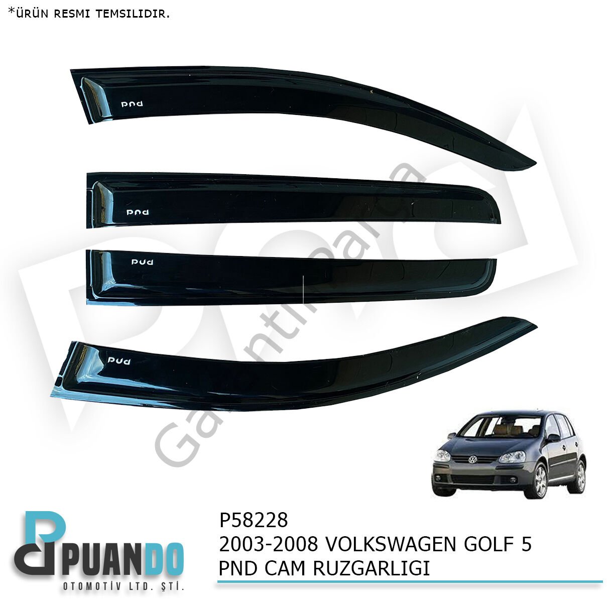 2003-2008 VOLKSWAGEN GOLF 5 PND CAM RUZGARLIGI