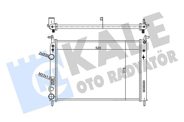 FIAT ALBEA-PALIO 01- SU RADYATÖRÜ 46779393 KALE
