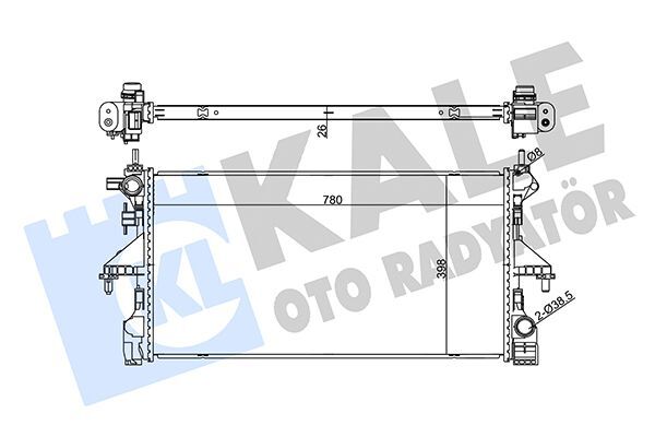 PEUGEOT BOXER / JUMPER 2016- SU RADYATÖRÜ 1626264480 KALE