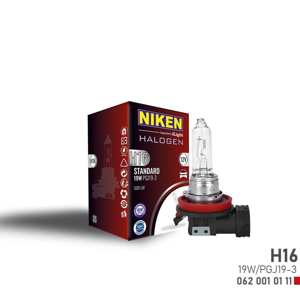 NIKEN H16 19W HALOJEN AMPUL PGJ19-3 (12V)