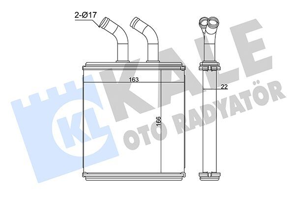 KIA RIO 2000-2005 KALORIFER RADYATÖRÜ 0K30C61A10 KALE