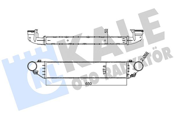 MERCEDES-BENZ 203-209-171 2000-2007 TURBO RADYATÖRÜ A2035000600 KALE