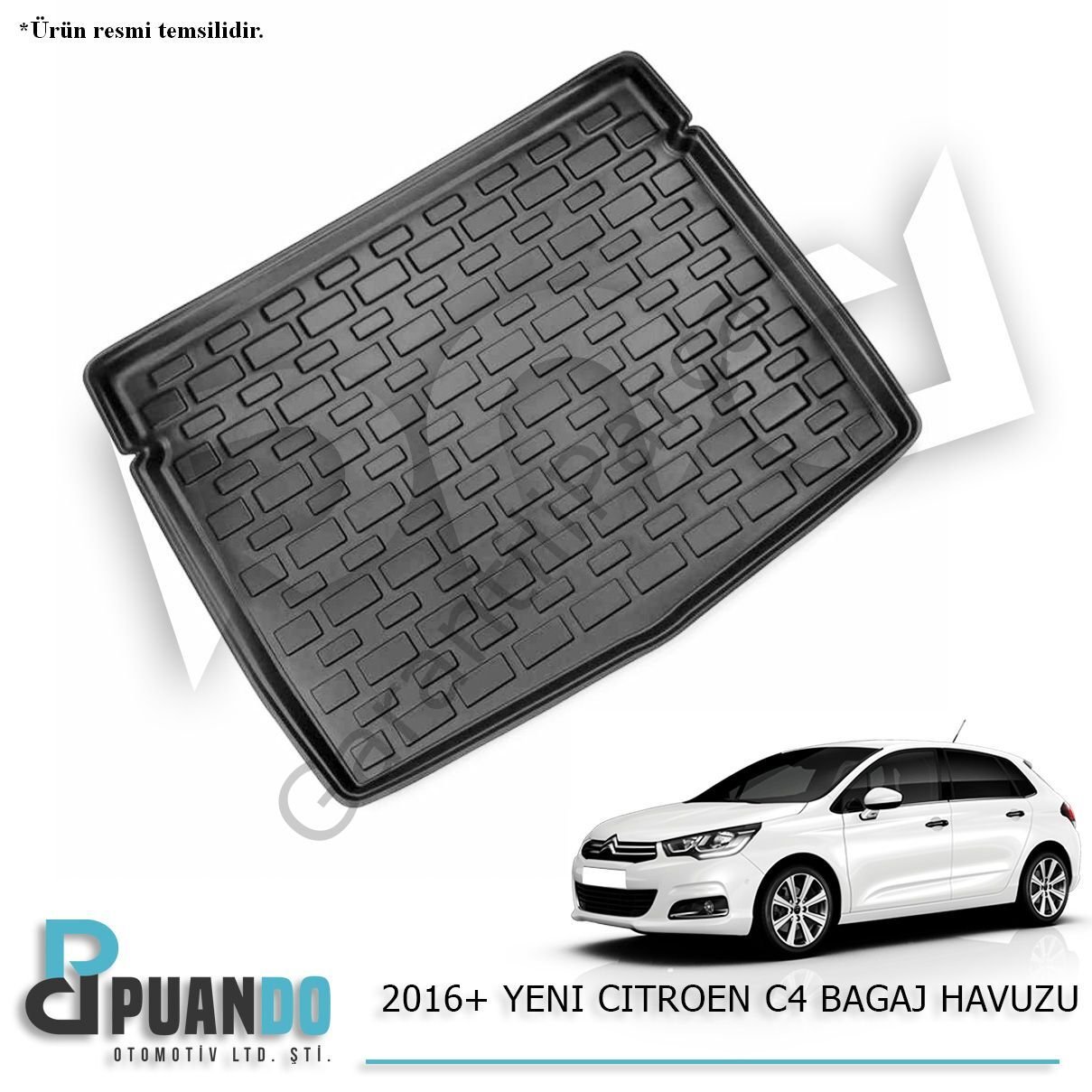 2016+ YENI CITROEN C4 BAGAJ HAVUZU