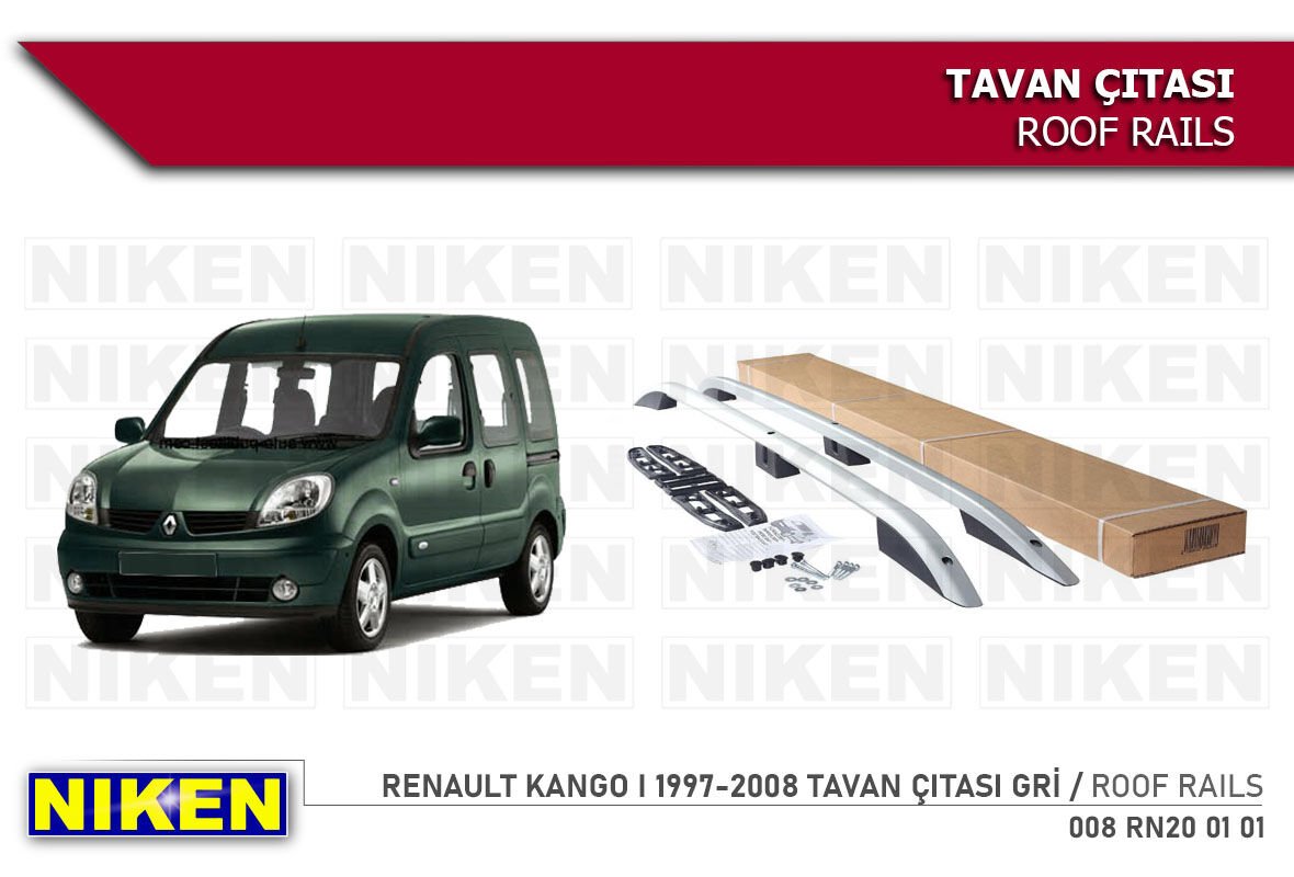 RENAULT KANGO I 1997-2008 TAVAN ÇITASI KISA GRİ