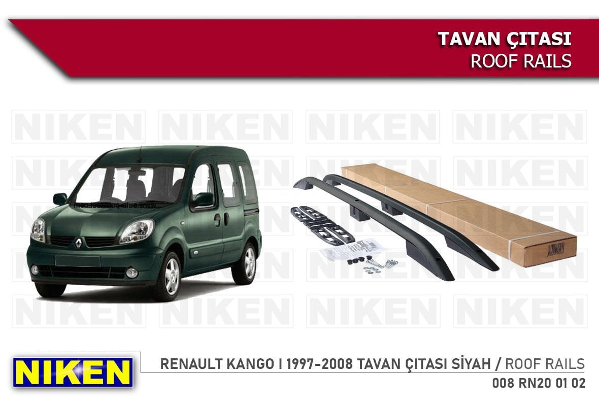 RENAULT KANGO I 1997-2008 TAVAN ÇITASI KISA SİYAH
