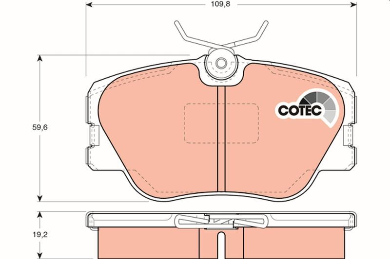 MERCEDES-BENZ W124 85-95 FREN BALATASI ÖN A0004209920 TRW
