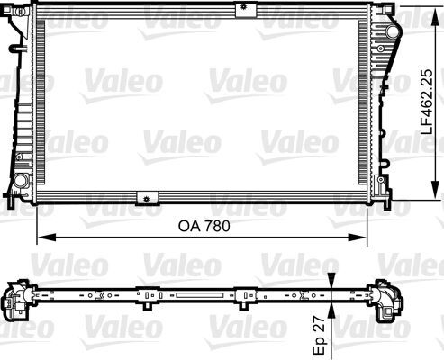 RENAULT TRAFIC II / OPEL VIVARO /NISSAN PRIMASTAR 06- SU RADYATÖRÜ 8200465488 VALEO