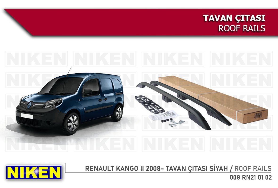 RENAULT KANGO II 2008- TAVAN ÇITASI KISA SİYAH