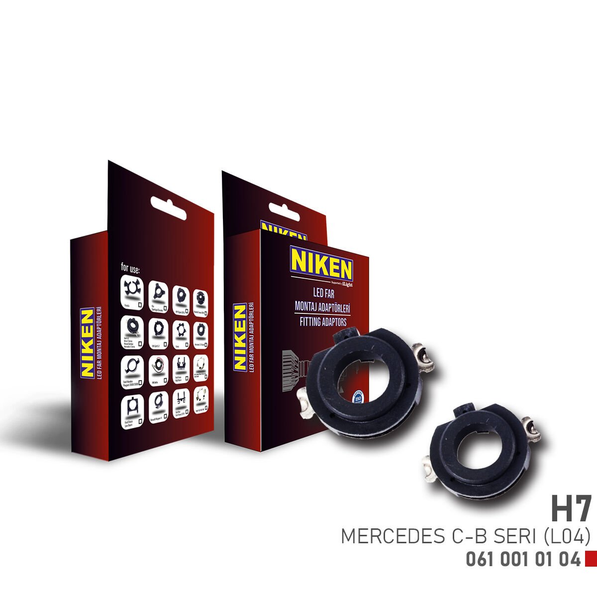 LED FAR MONTAJ ADAPTÖRÜ H7 MERCEDES C-B SERI (L04)