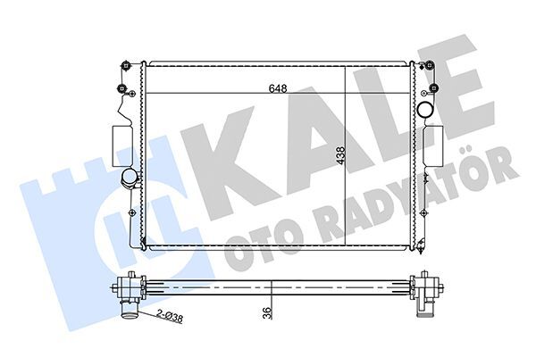 FIAT DAILY III-IV 99- SU RADYATÖRÜ 504045487 KALE