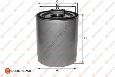 DACIA Dokker Yağ Filtresi Eurorepar 1682277080