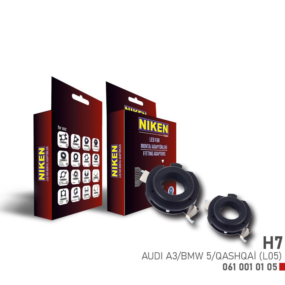 LED FAR MONTAJ ADAPTÖRÜ H7 AUDI A3/BMW 5/QASH (L05