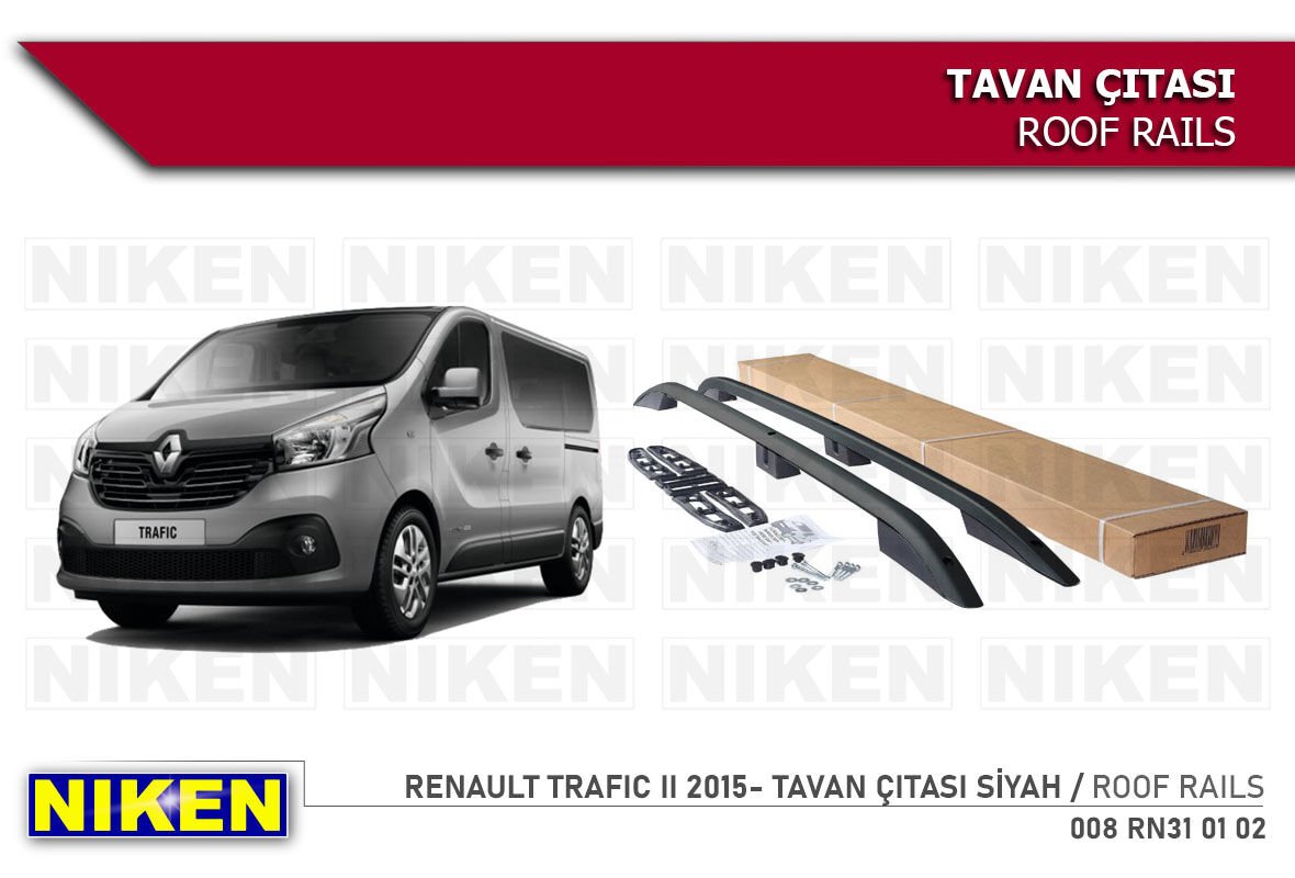 RENAULT TRAFIC II 2015- TAVAN ÇITASI KISA SİYAH