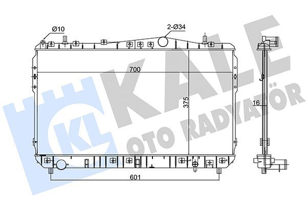 OPEL LACETTI 03-12 SU RADYATÖRÜ 96433350 KALE