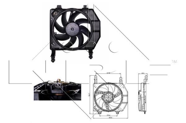 FORD FIESTA 90- FAN MOTORU 96FB 8C607 CL NRF