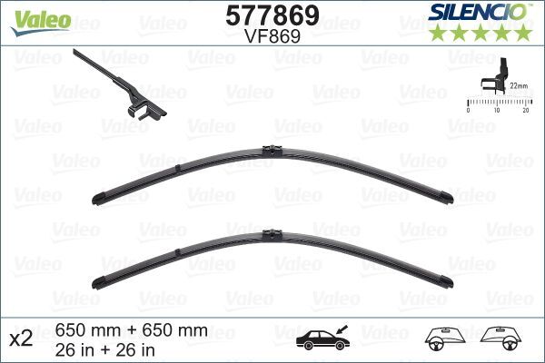 CITROEN XSARA 99-11 SILECEK SÜPÜRGESI ÖN TAKIM 6426.ZF VALEO
