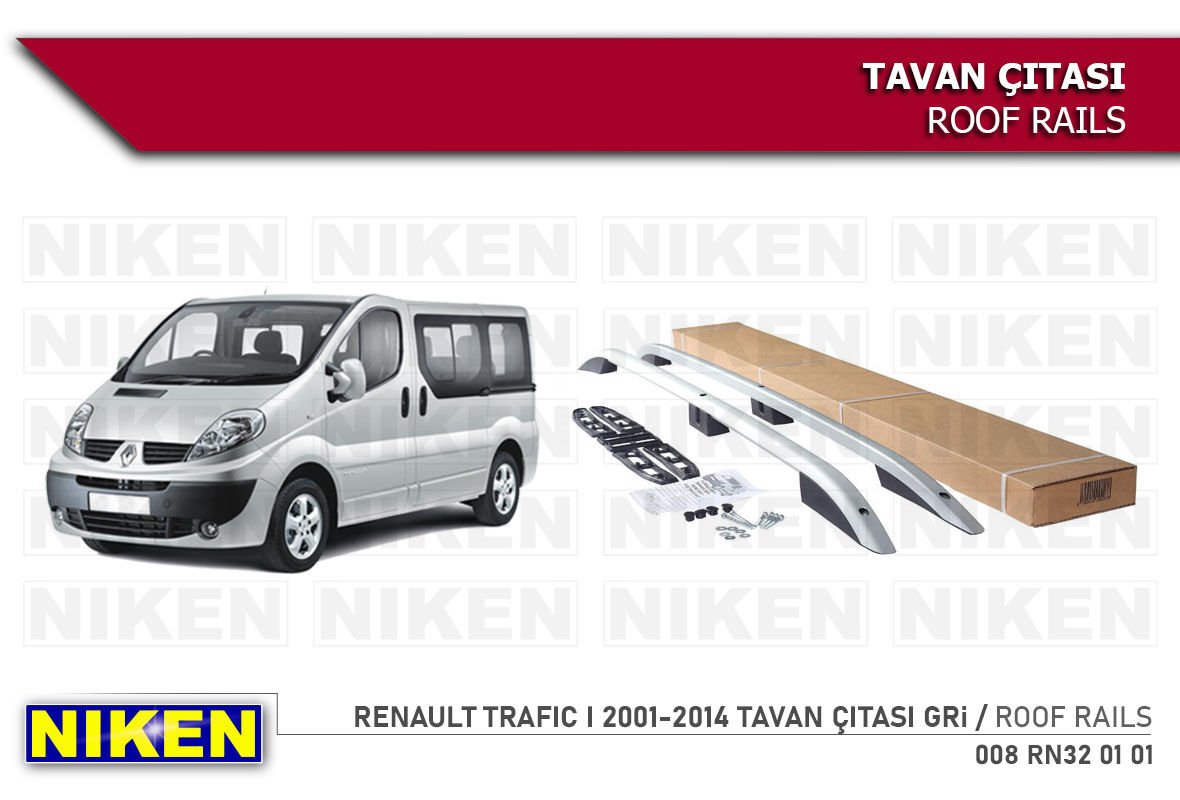 RENAULT TRAFIC I 2001-2014 TAVAN ÇITASI KISA GRİ