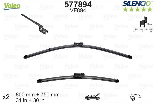 PSA GRAND PICASSO 13- SILECEK SÜPÜRGESI ÖN TAKIM 1613156980 VALEO