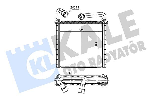 VOLKSWAGEN GOLF7-PASSAT-TIGUAN-CRAFTER-A3-LEON 13- KALORIFER RADYATÖRÜ 5Q0819031A KALE