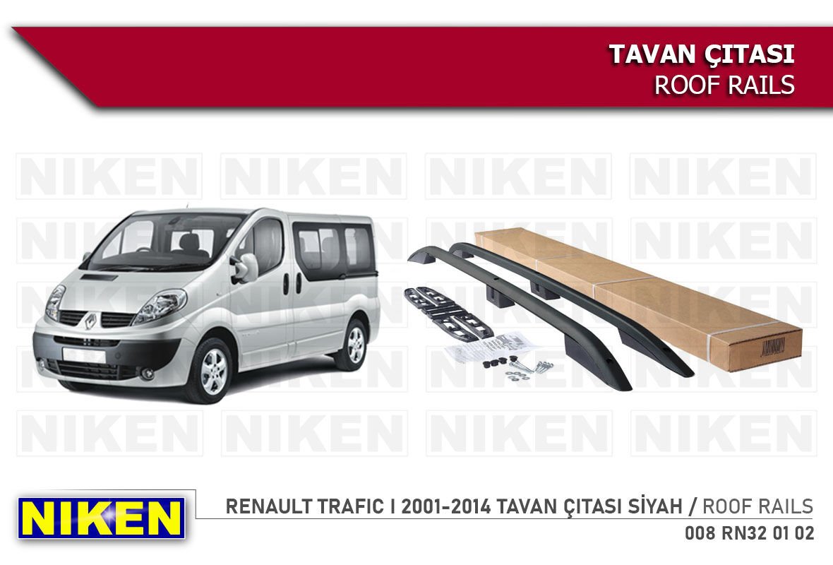 RENAULT TRAFIC I 2001-2014 TAVAN ÇITASI KISA SİYAH