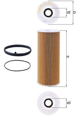 VOLKSWAGEN TOUAREG-A4-A5-A6-CAYENNE 10- YAG FILTRESI 06E115562 MAHLE