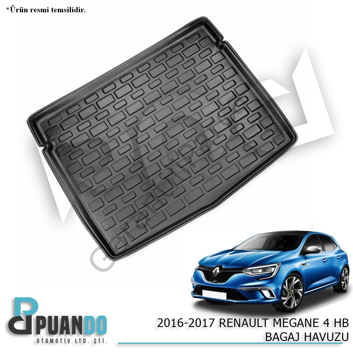 2016-2017 RENAULT MEGANE 4 HB BAGAJ HAVUZU