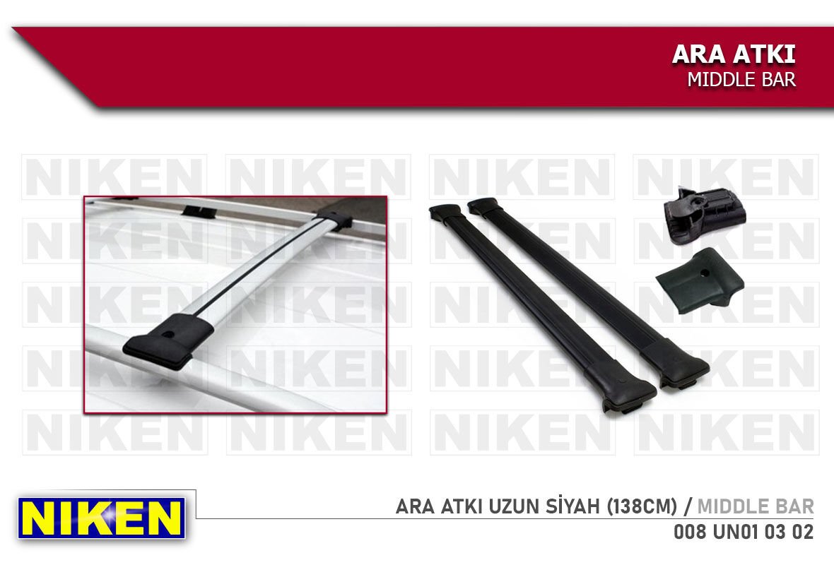 ARA ATKI UZUN SİYAH (138CM)