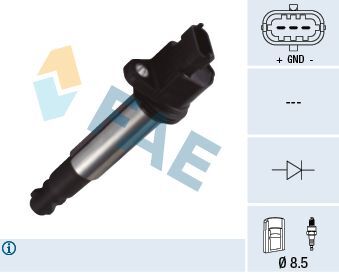 FIAT LADA VEGA-SAMARA-GRANTA 00- ATESLEME BOBINI 21123705010 FAE
