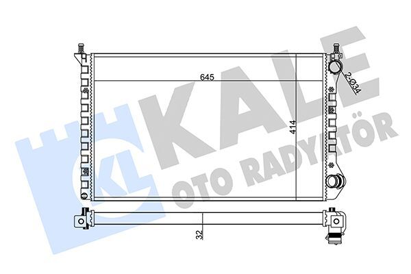 FIAT DOBLO 01- SU RADYATÖRÜ 46749005 KALE
