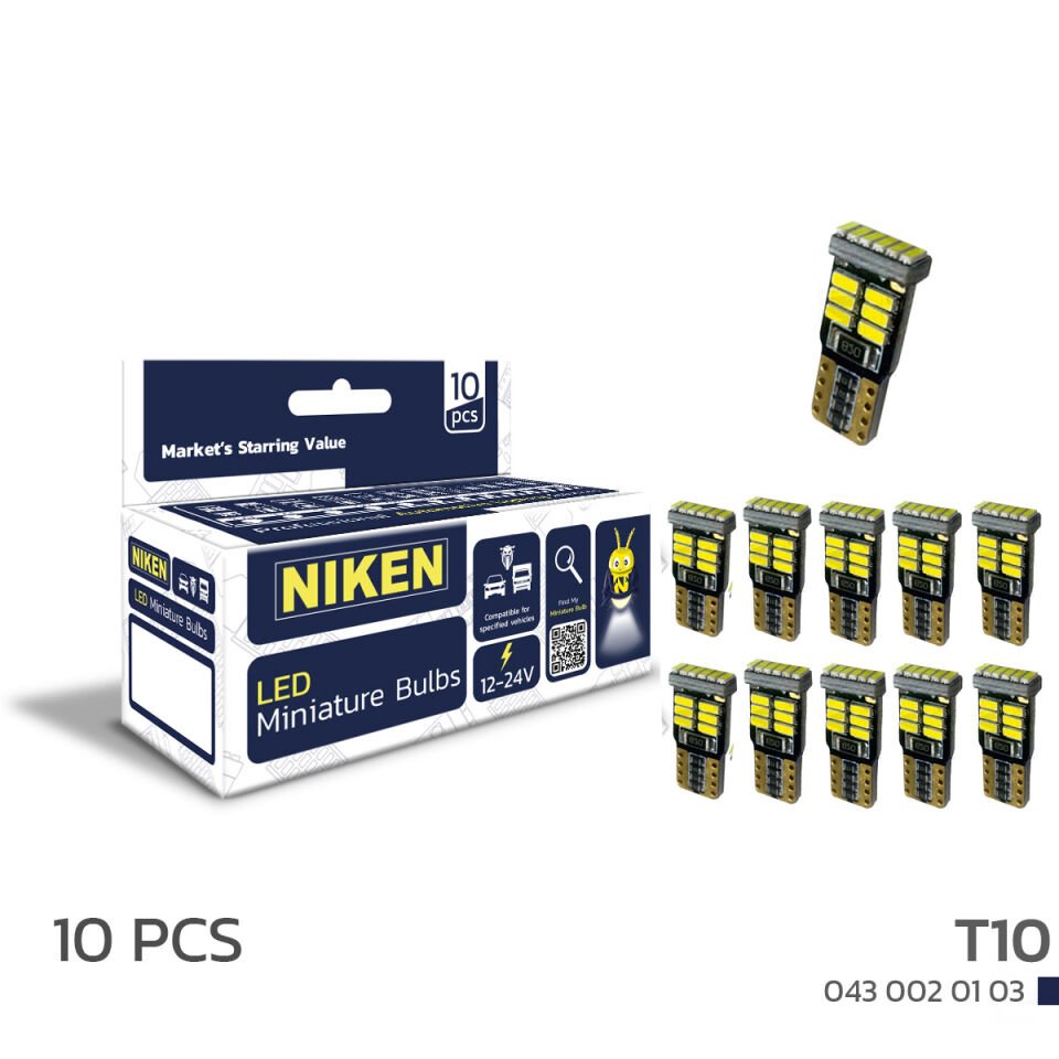 LED AMPUL T10 CANBUS PARK LEDİ 18 LEDLİ MİNİ(10LU)