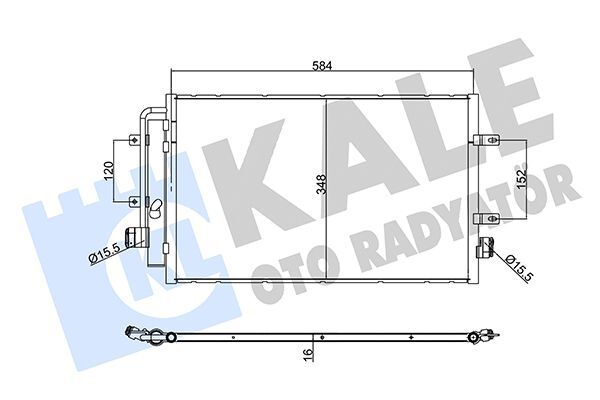 FIAT IVECO DAILY 11- KLIMA RADYATÖRÜ 5801255825 KALE