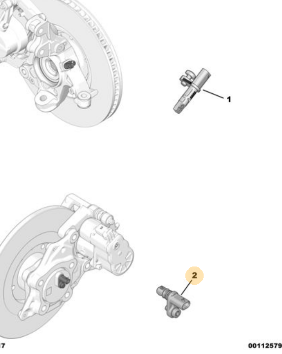 PEUGEOT 308/508 2013- ARKA ABS KAPTÖRÜ OE-PSA