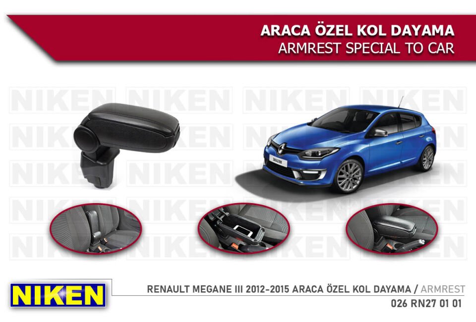 RENAULT MEGANE 3 2012-2015 ARACA ÖZEL KOL DAYAMA