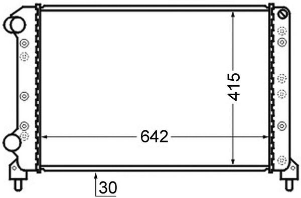 FIAT DOBLO 01- SU RADYATÖRÜ 46749005 BSG