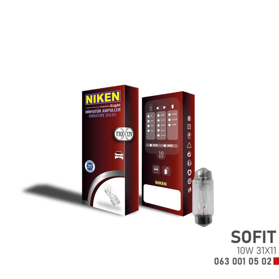 NIKEN SOFIT AMPUL 10W 31X11 (12V)