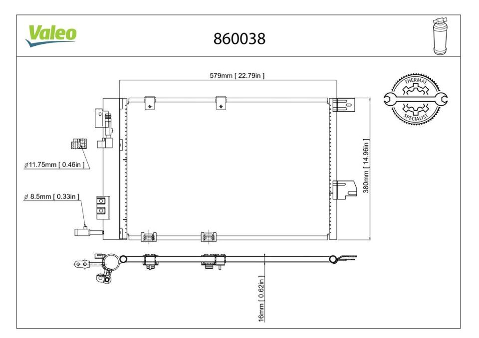 OPEL ASTRA G ZAFIRA A 98-01 KLIMA RADYATÖRÜ 1850292 1850057 1850055 VALEO