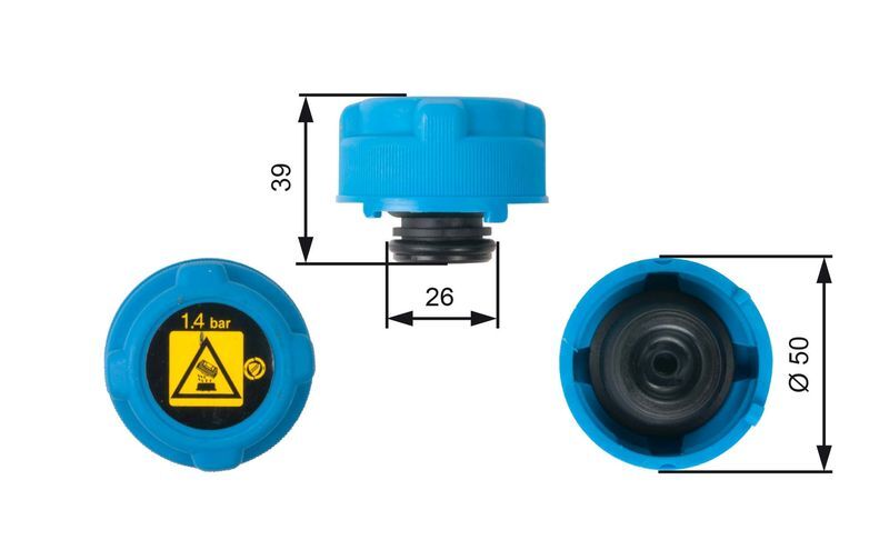 PEUGEOT BOXER-3/JUMPER-3 06- RADYATÖR YEDEK SU DEPO KAPAGI 1306F8 GATES