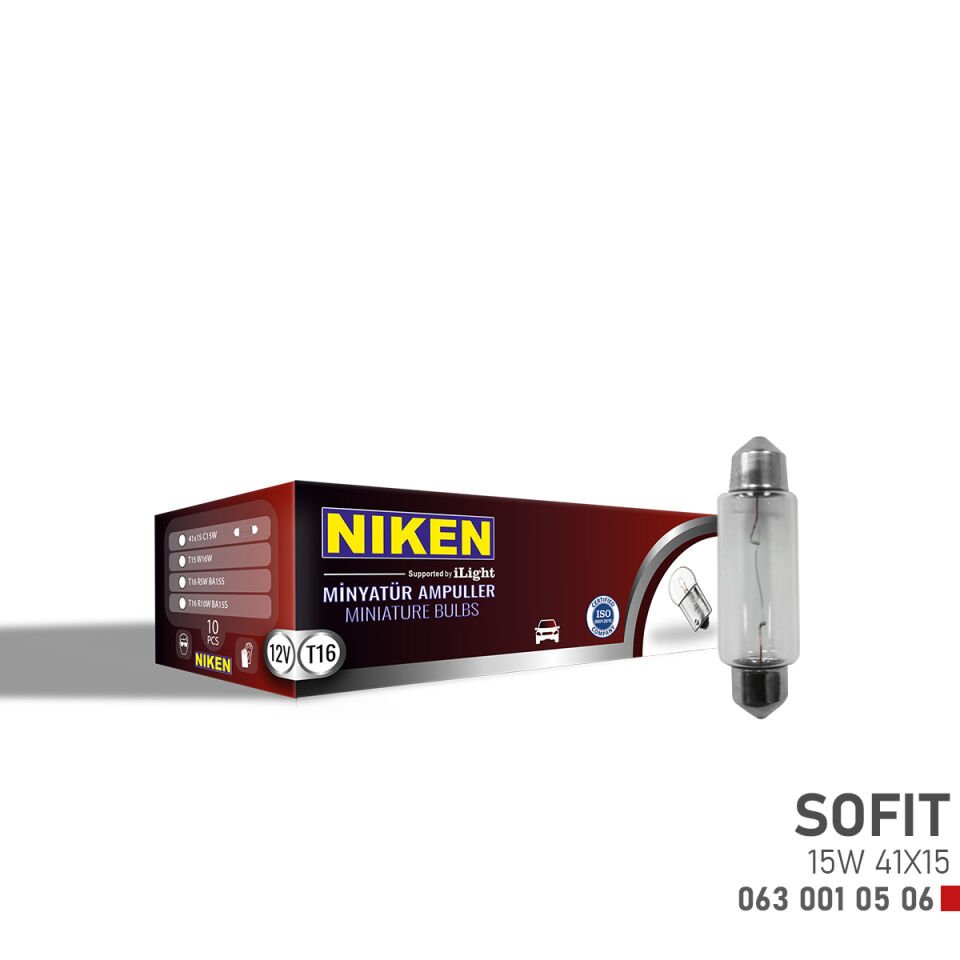 NIKEN SOFIT AMPUL 15W 41X15 (12V)