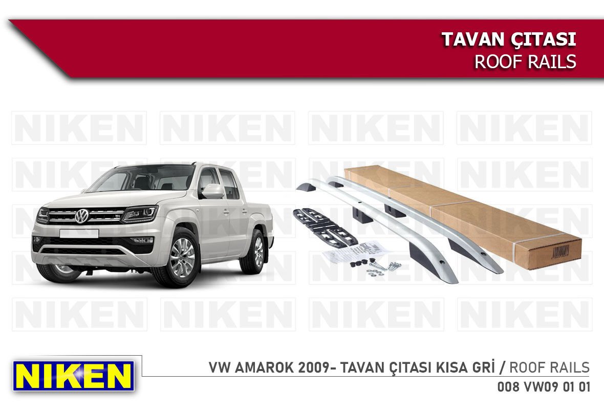 VW AMAROK 2009- TAVAN ÇITASI KISA GRİ