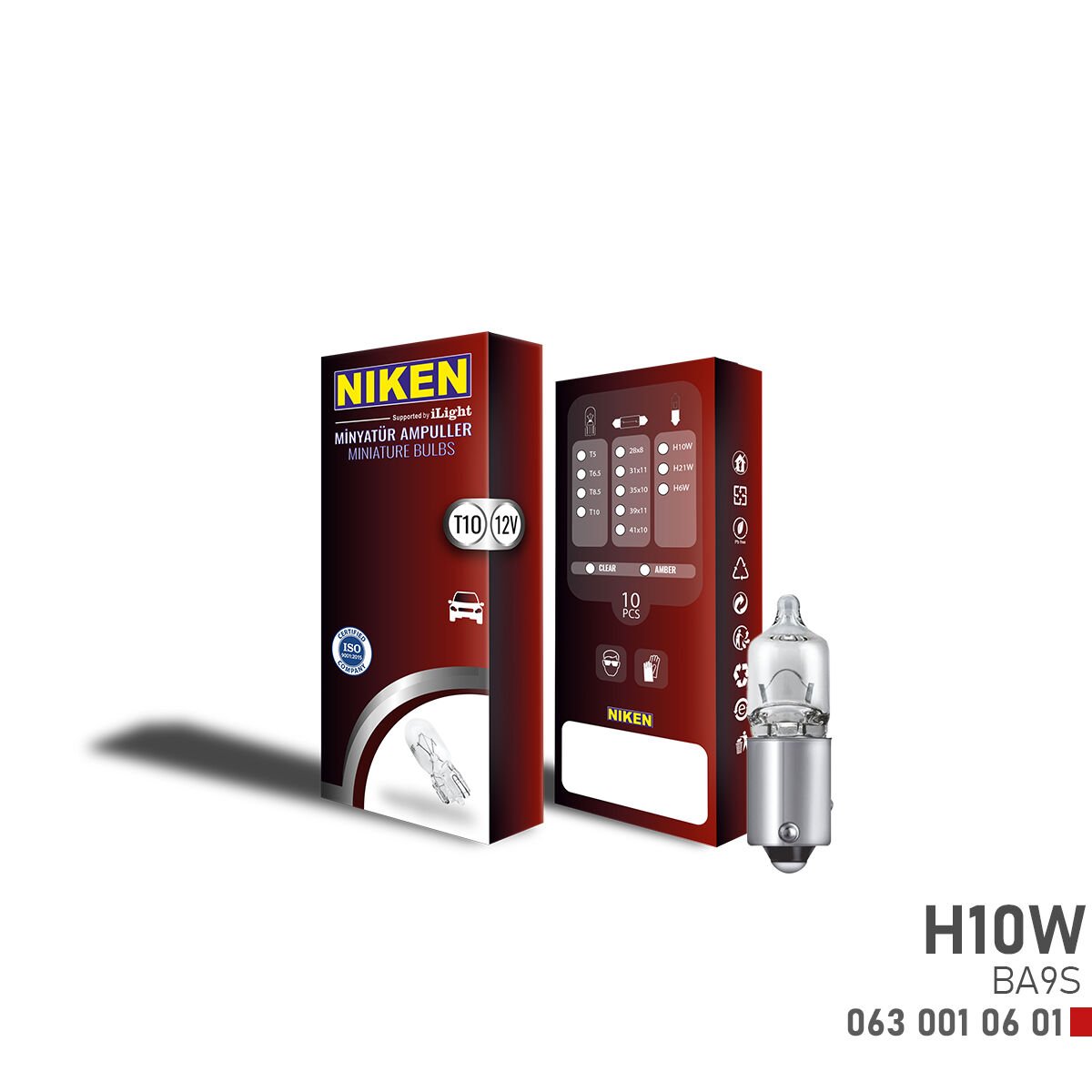 NIKEN H10 MINYATUR AMPUL BA9S (12V)