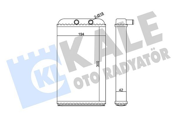 PSA BOXER II / JUMPER II / DUCATO 02- KALORIFER RADYATÖRÜ 6448.H8 KALE