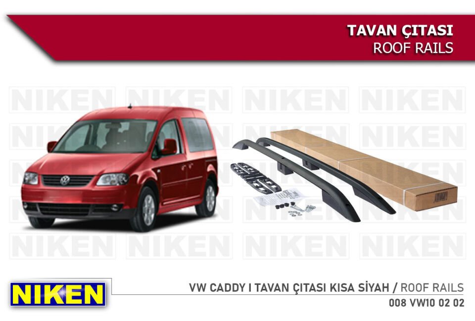 VW CADDY I MAXI TAVAN ÇITASI UZUN SİYAH