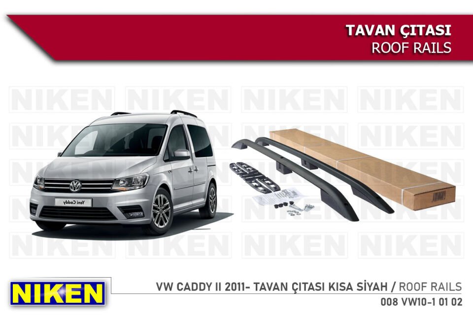 VW CADDY II 2011- TAVAN ÇITASI KISA SİYAH