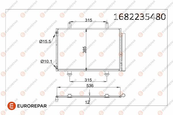 PSA 97-00 RADYATOR 9531068L00 / EUROREPAR